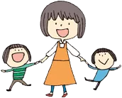 親子のイラスト