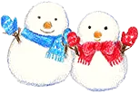 雪だるまイラスト
